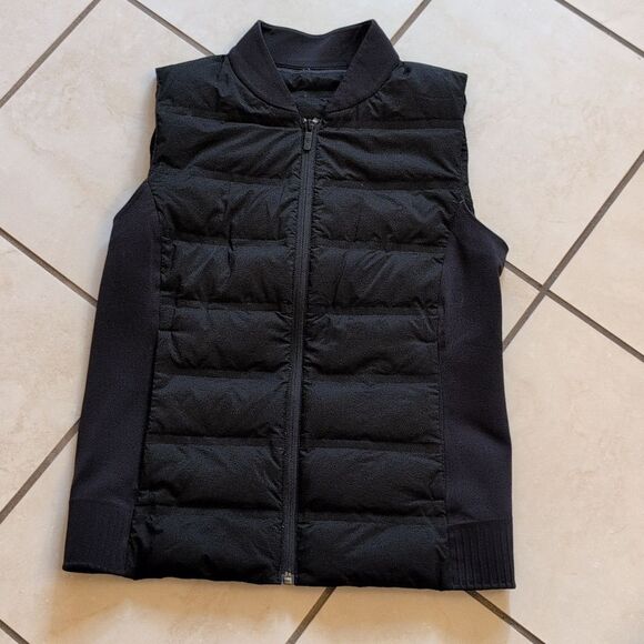 Lululemon Down & Around Vest Black 800-fill Goose Down Size 8 - Picture 2 of 13
